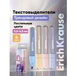 Текстовыделители ErichKrause 4 шт.
