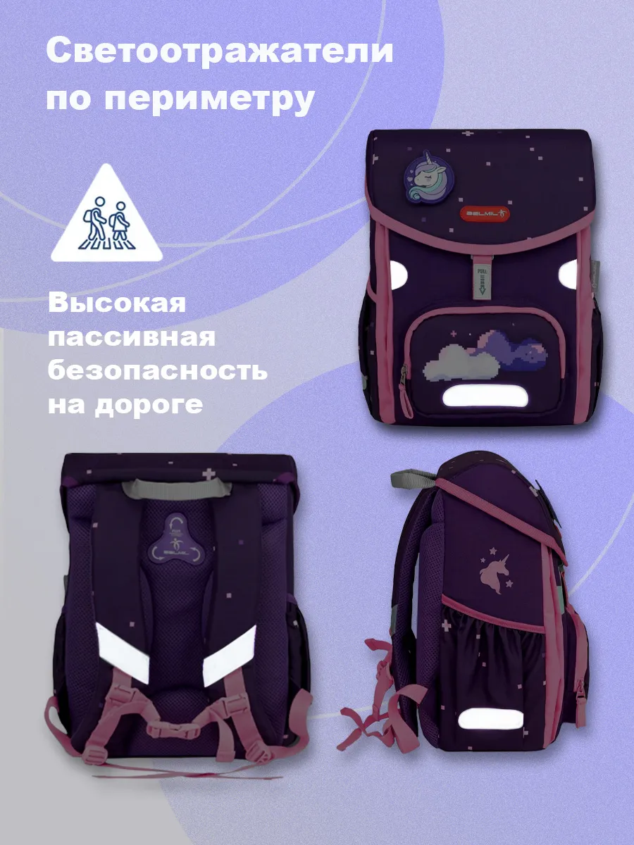 Ранец BELMIL Pixel Unicorn с наполнением - фото 6