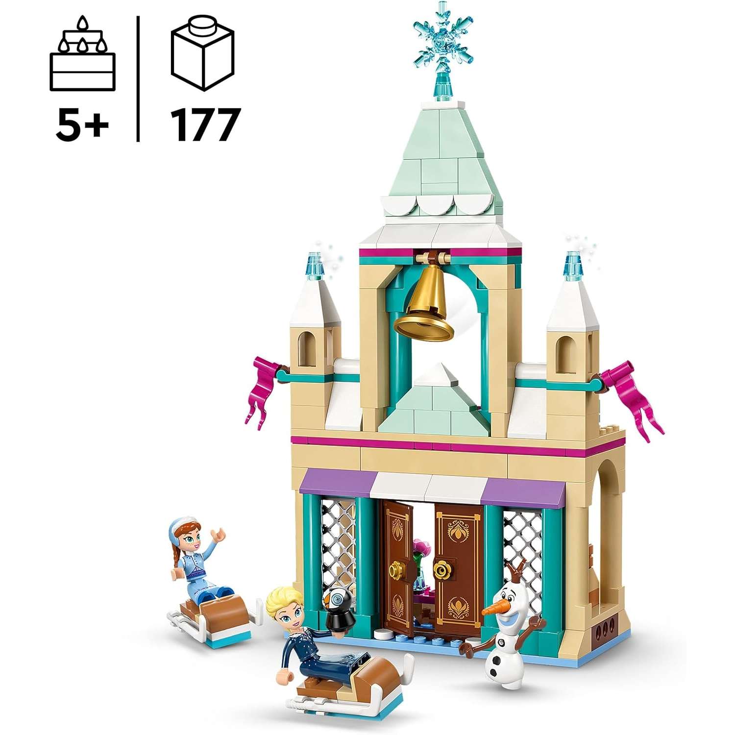 Конструктор LEGO Disney Princess Ледяной замок Эренделл блочный - фото 3