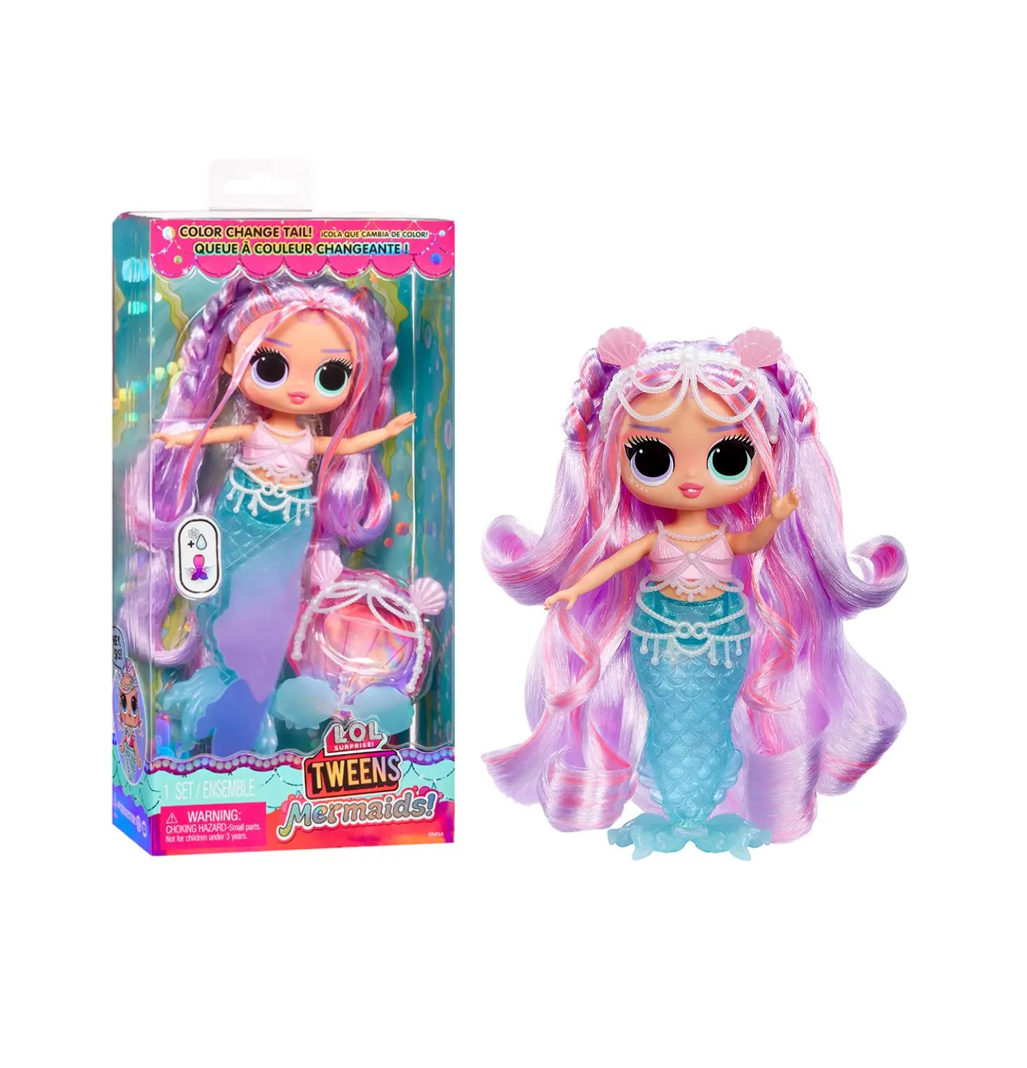 Кукла модельная L.O.L. Surprise! Tweens Mermaid Lana Marine 510444-EUC - фото 1