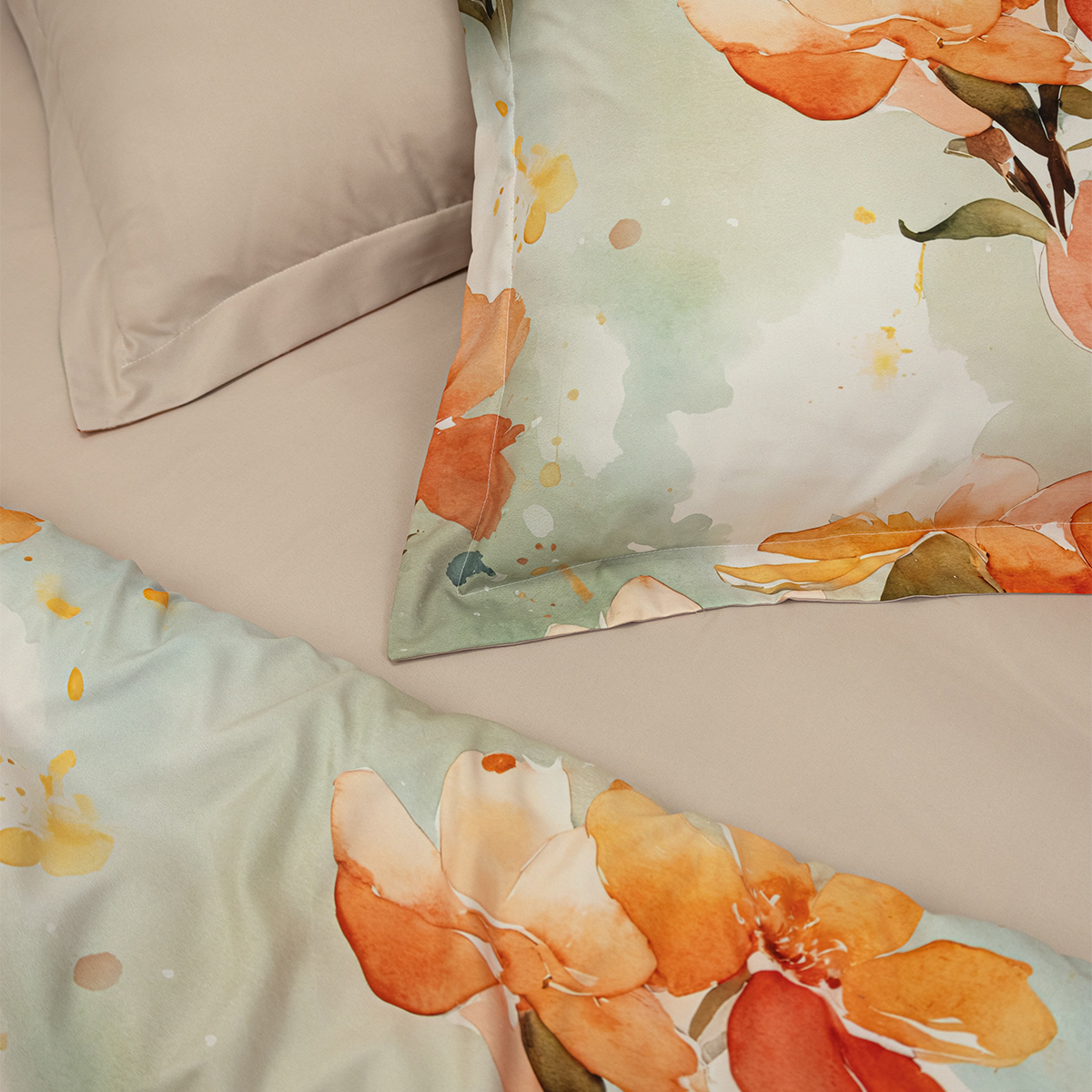 Комплект постельного белья MCotton евро Карлота 4 предм. - фото 6