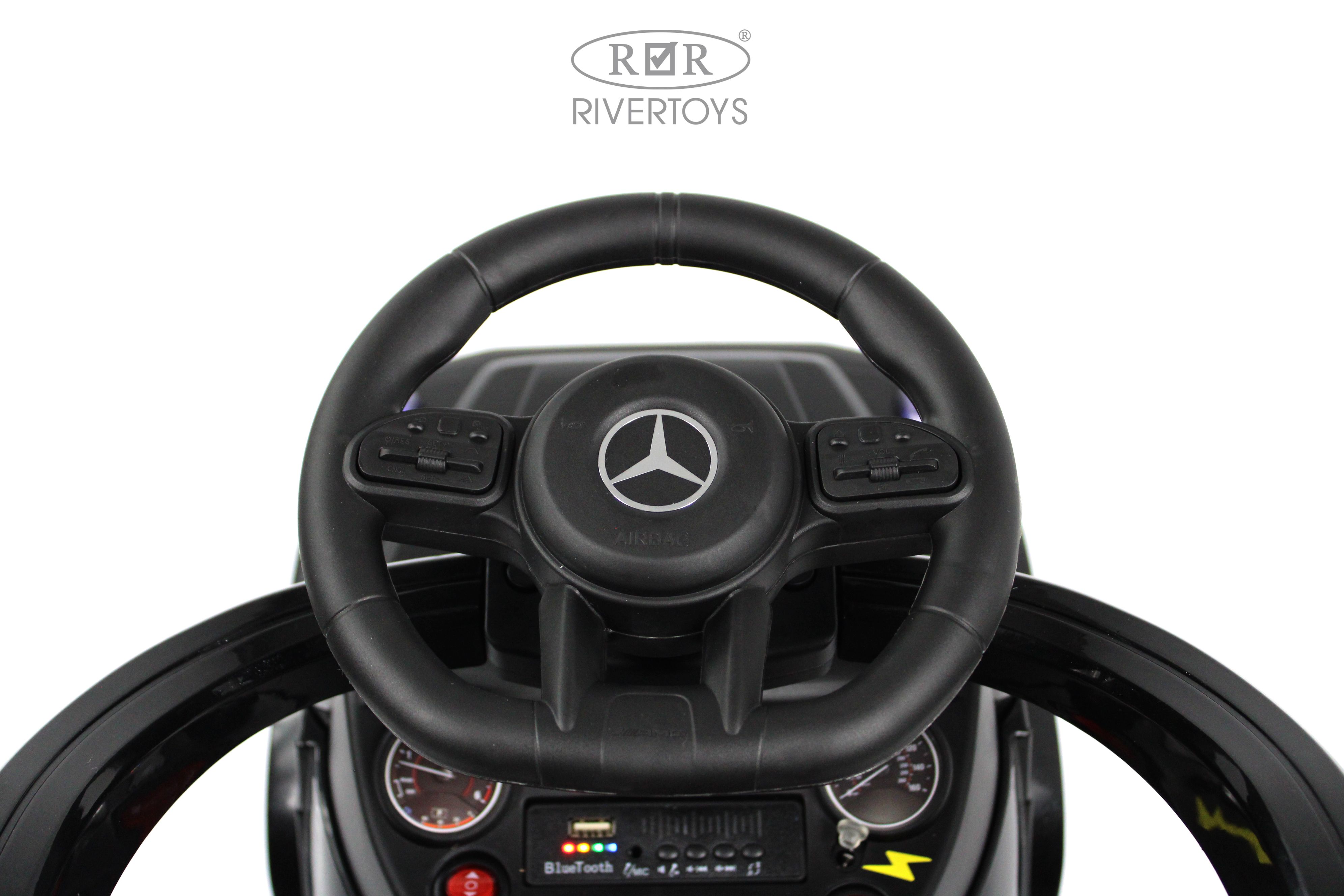 Каталка RIVERTOYS Mercedes-BenzG63 Black Diamond черный - фото 16