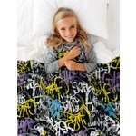 Покрывало BRAVO Граффити 150 x 200 см велсофт