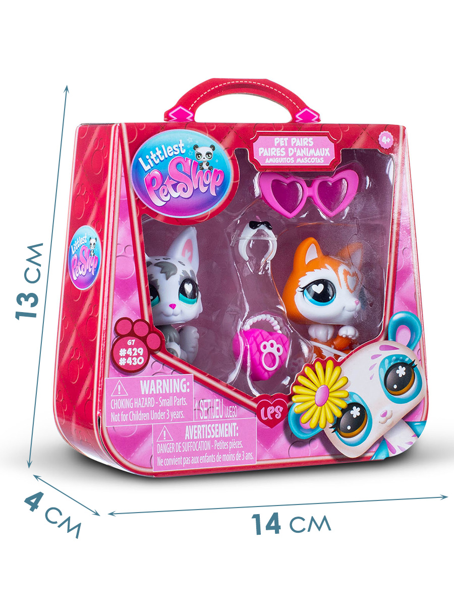 Игровой набор Littlest Pet Shop Серый кот и Рыжий кот - фото 5