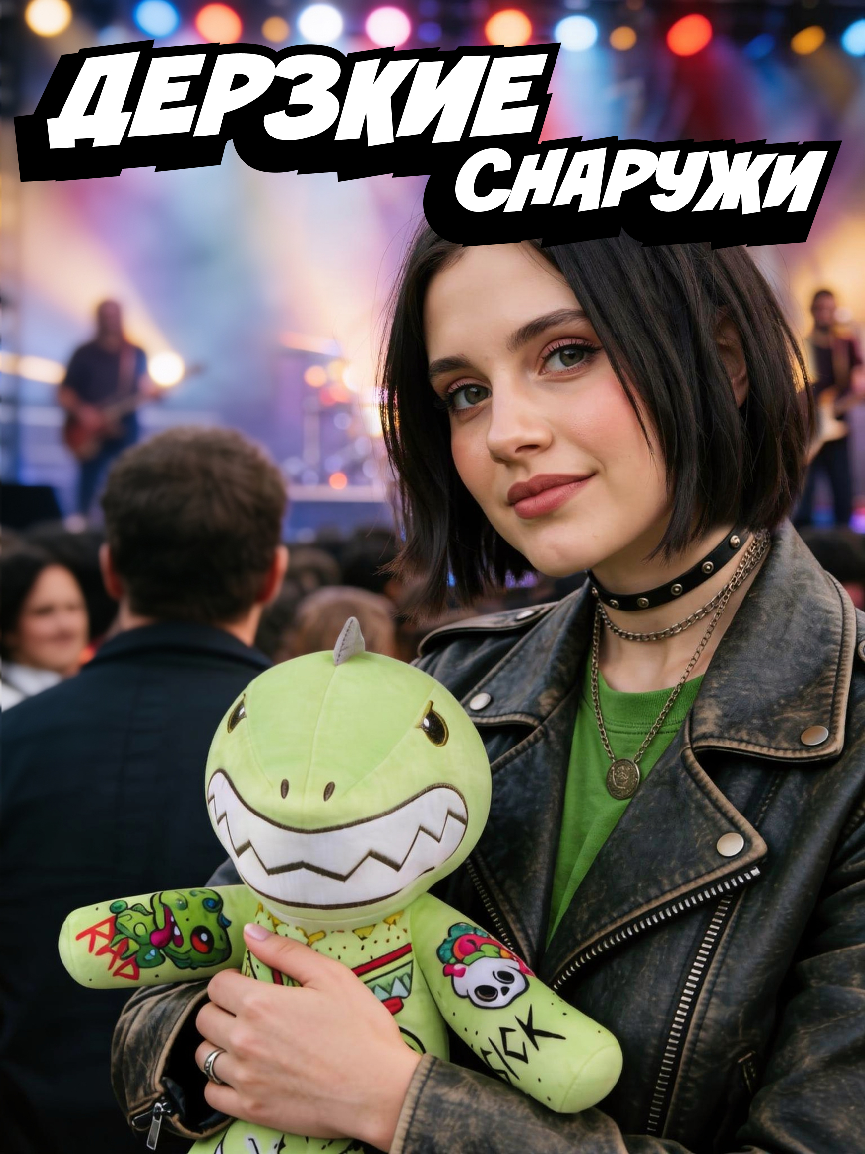 Мягкая игрушка Tattoo Zoo Динозавр Трэш 38 см - фото 5