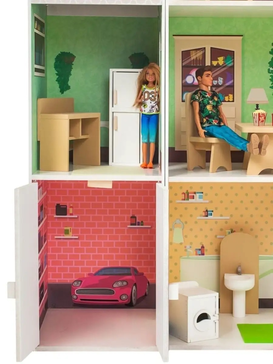 Домик для кукол PAREMO 124 см с мебелью PD318-21 - фото 9