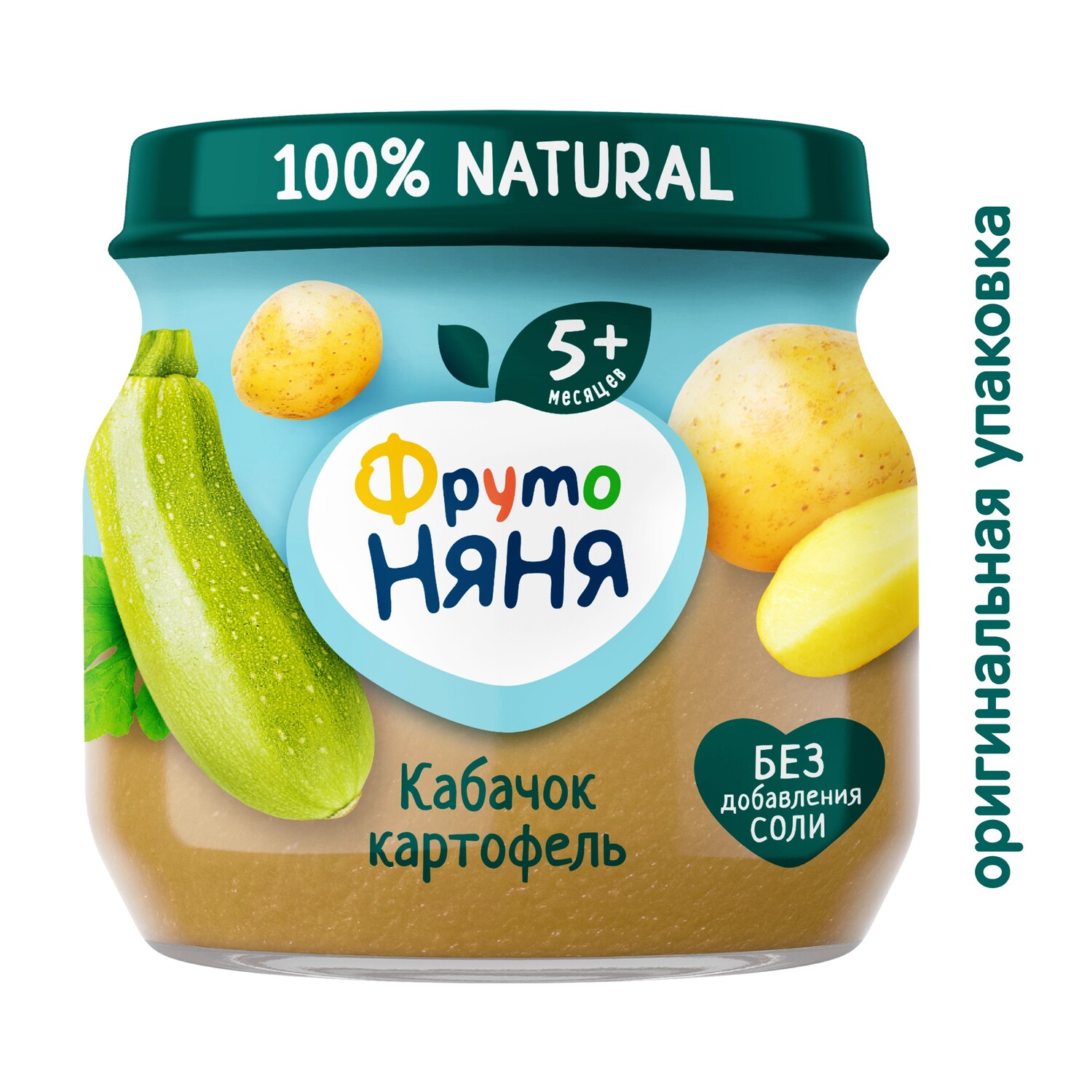 Пюре ФрутоНяня из кабачков и картофеля 80 г с 5 месяцев - фото 3