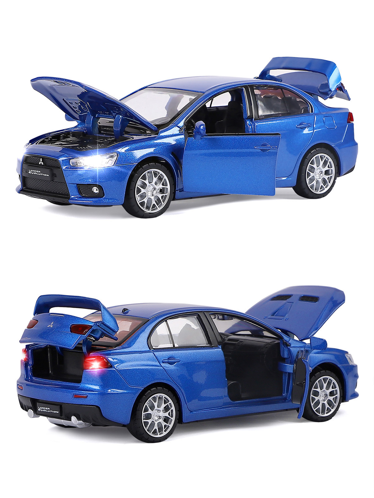 Автомобиль АВТОпанорама Mitsubishi Lancer Evolution 1:32 JB1251330 - фото 8