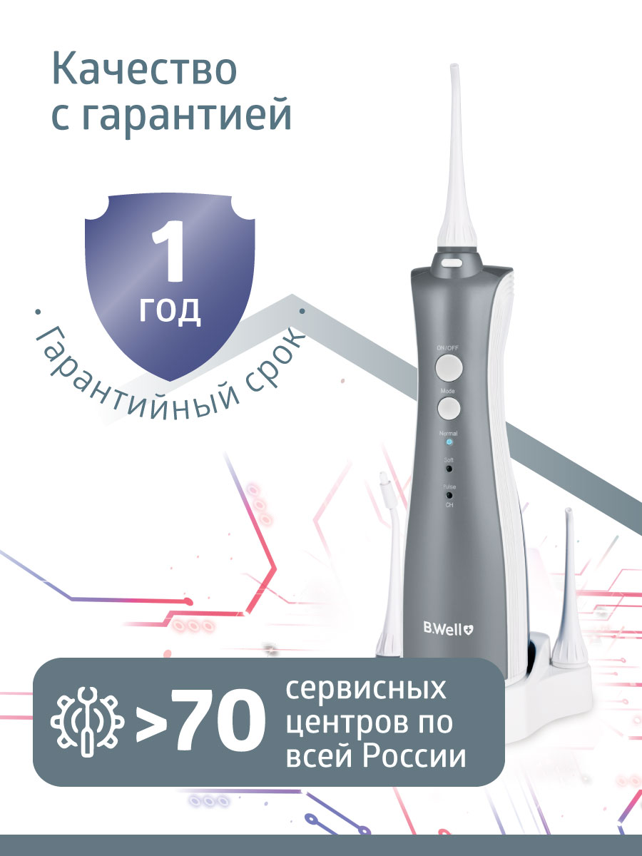 Ирригатор B.Well импульсный 3 реж. - фото 5
