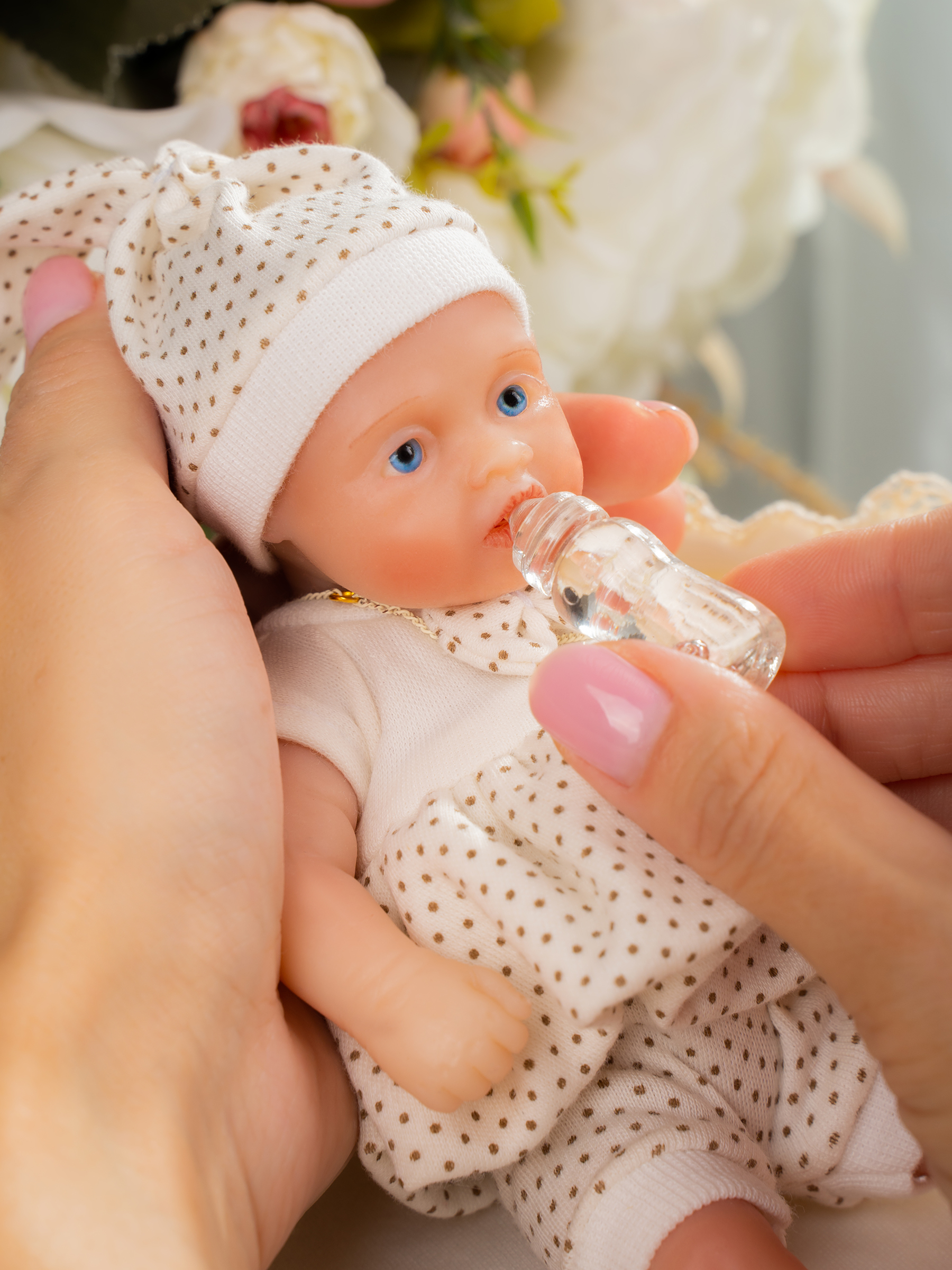 Кукла мини Magic Manufactory Magic baby Пупс реборн девочка высота 19 см 4631162180901 - фото 17