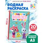Водная раскраска Проф-Пресс макси. Цветняшки. 340х485 мм. 10 листов