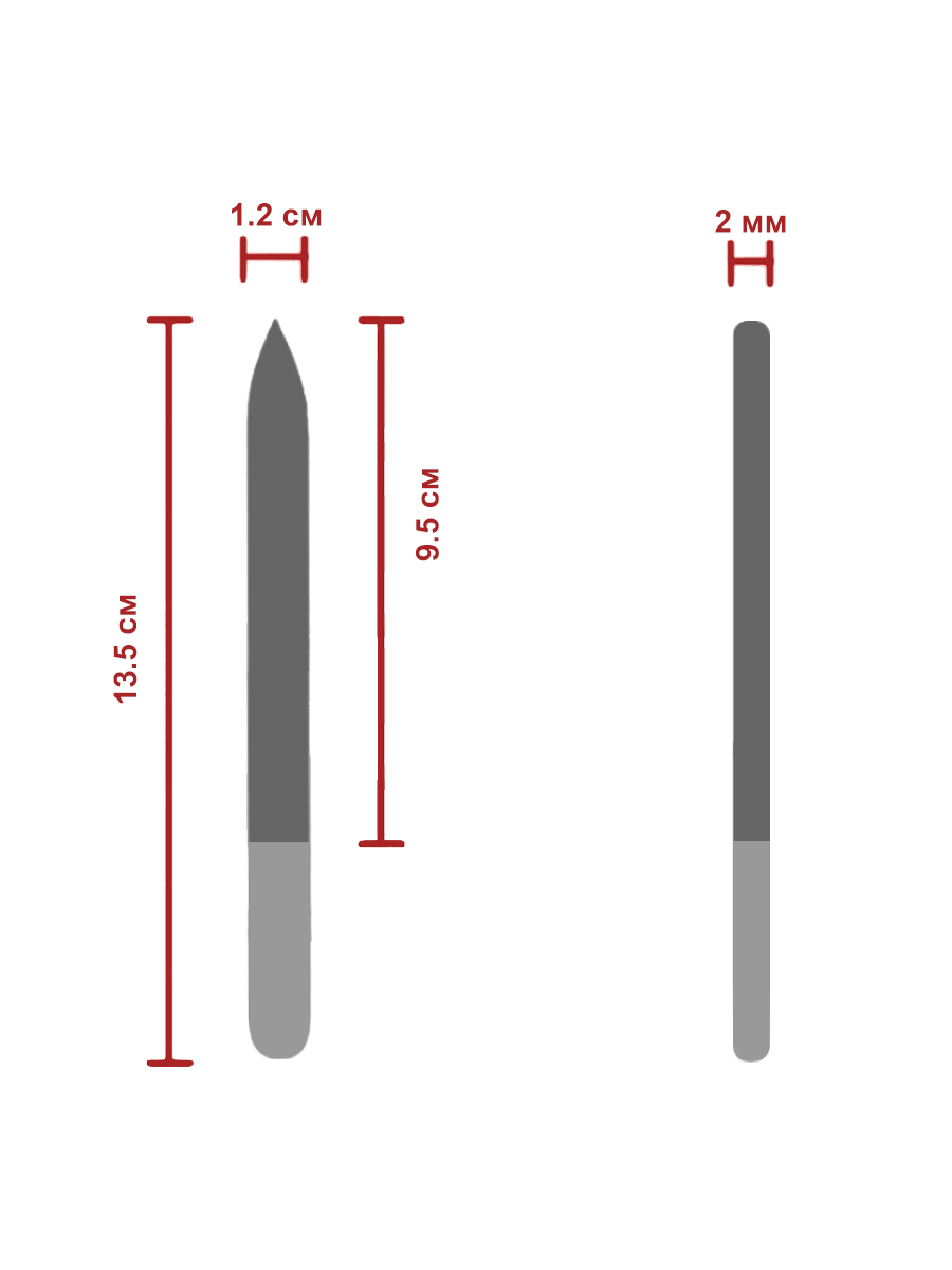 Пилочка BOHEMIA Czech Glass Nail Files 2 предм. - фото 4