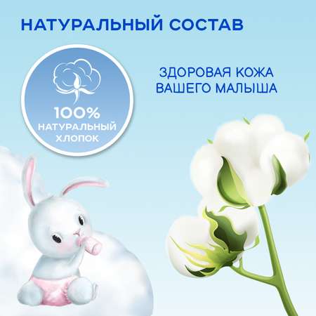 Ватные диски СОЛНЦЕ И ЛУНА ECO 12 упак. 120 шт.