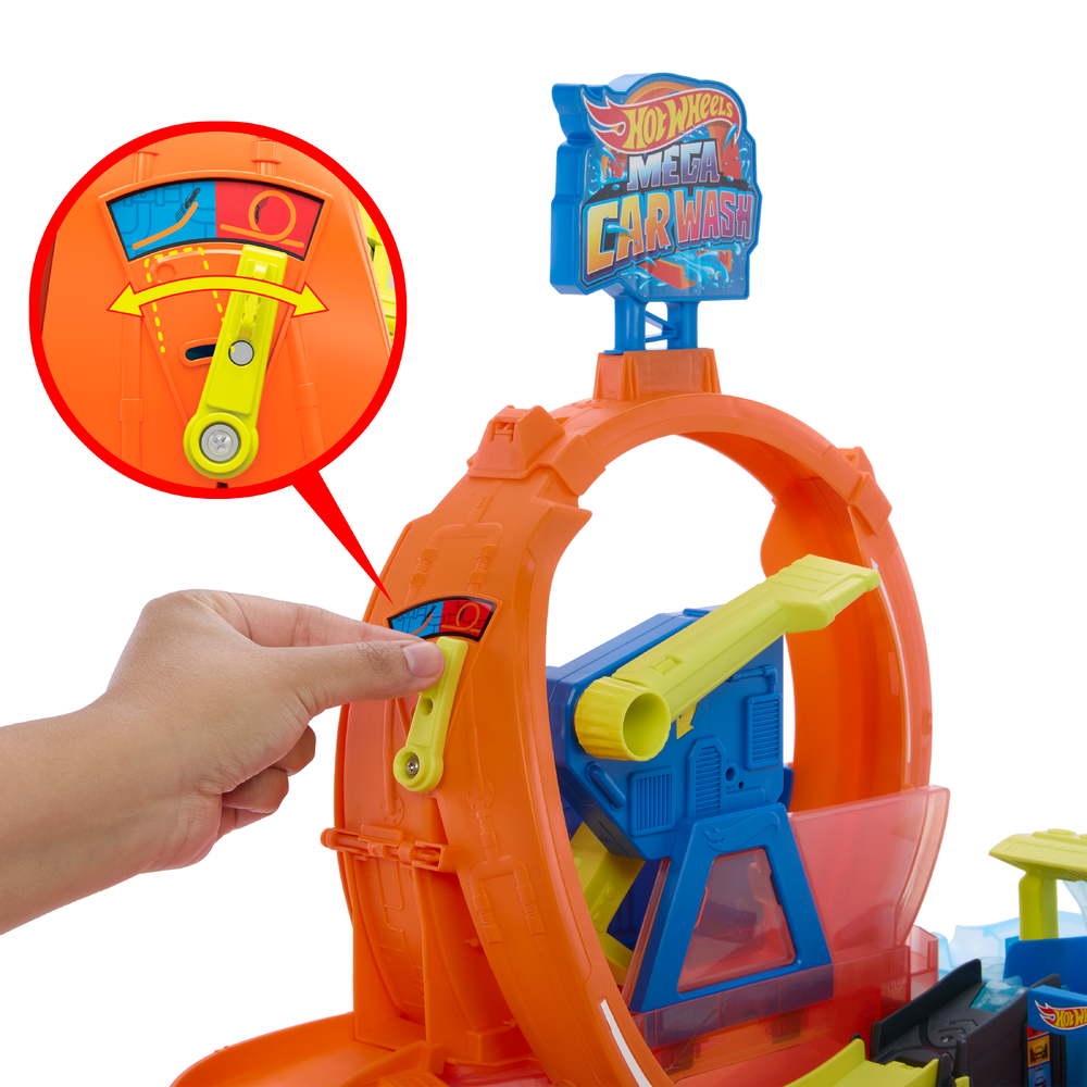 Автомойка Hot Wheels City Mega Loop Car Wash JHL97 - фото 11