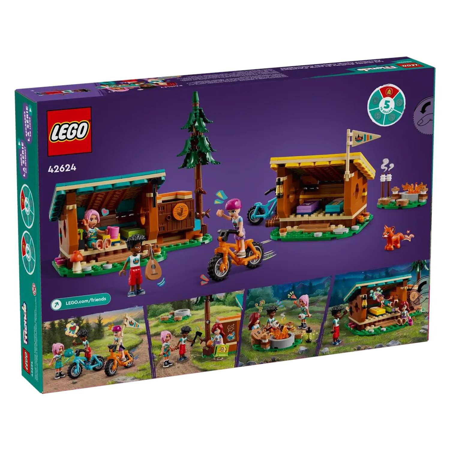 Конструктор LEGO Friends Уютные коттеджи у костра блочный - фото 5