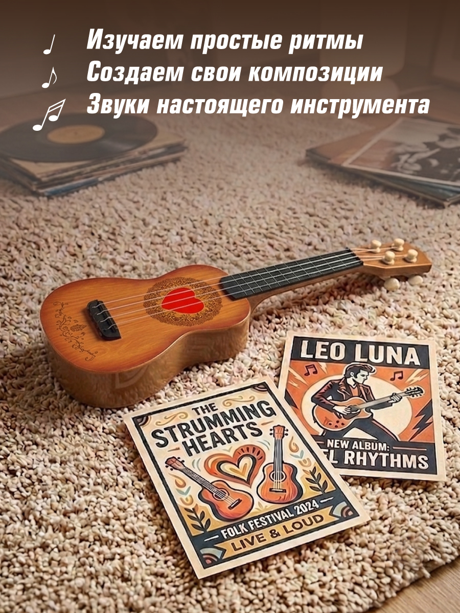 Игрушка музыкальная Veld Co гитара - фото 6