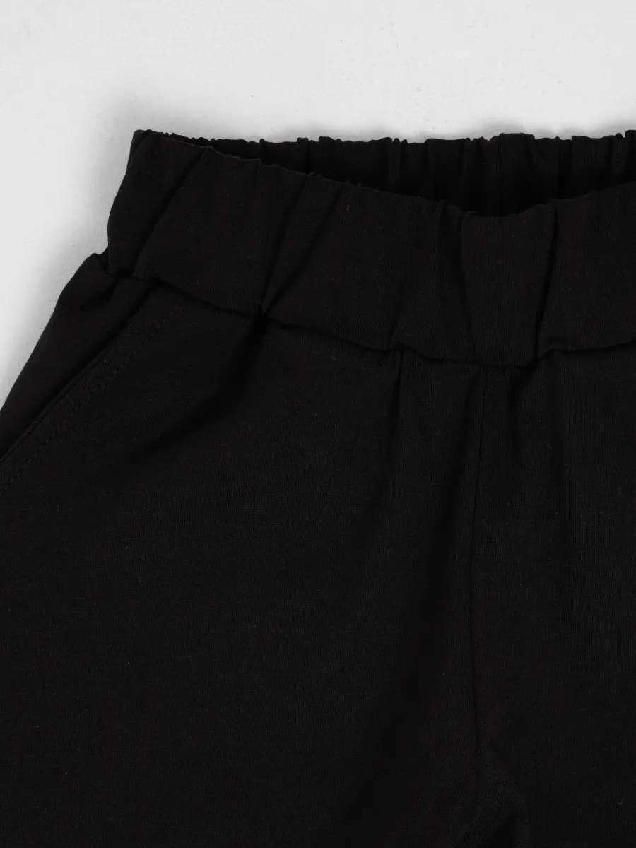 Брюки 2 шт Супер Пупс 2пр/штаны/черный/серый меланж - фото 25