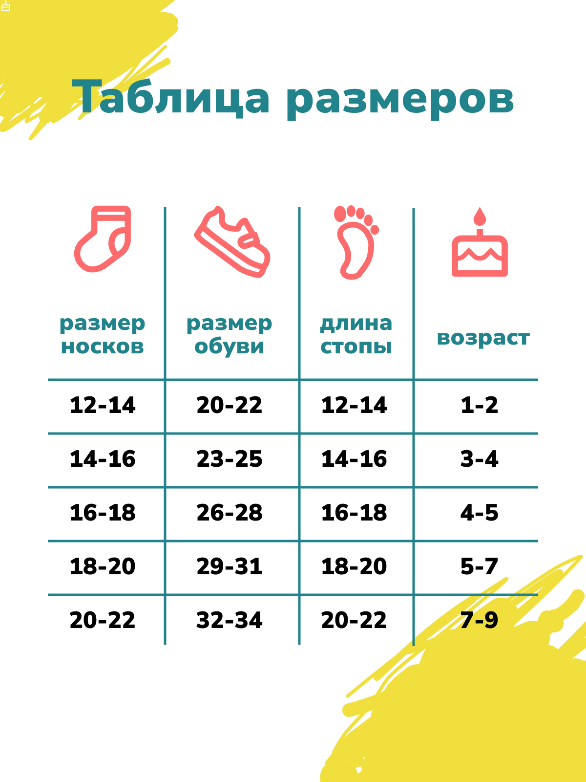 Носки 3 пары Babushka D3желтый - фото 3