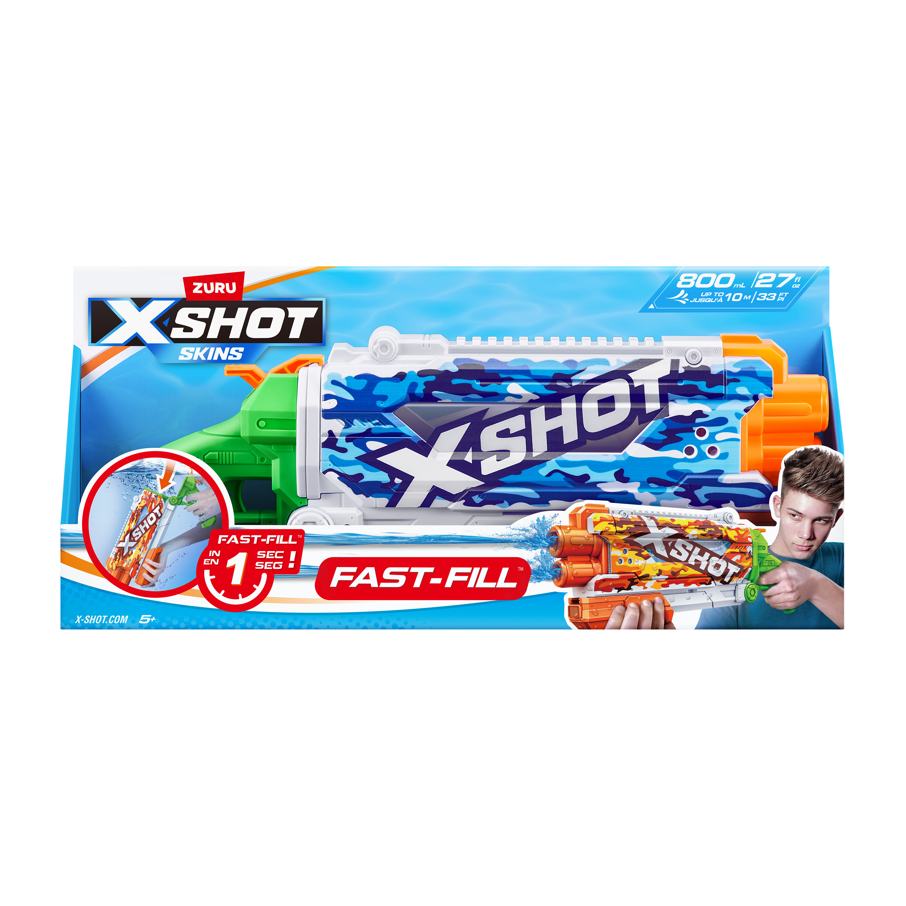 Бластер водный Zuru XSHOT  Skins Памп - фото 7
