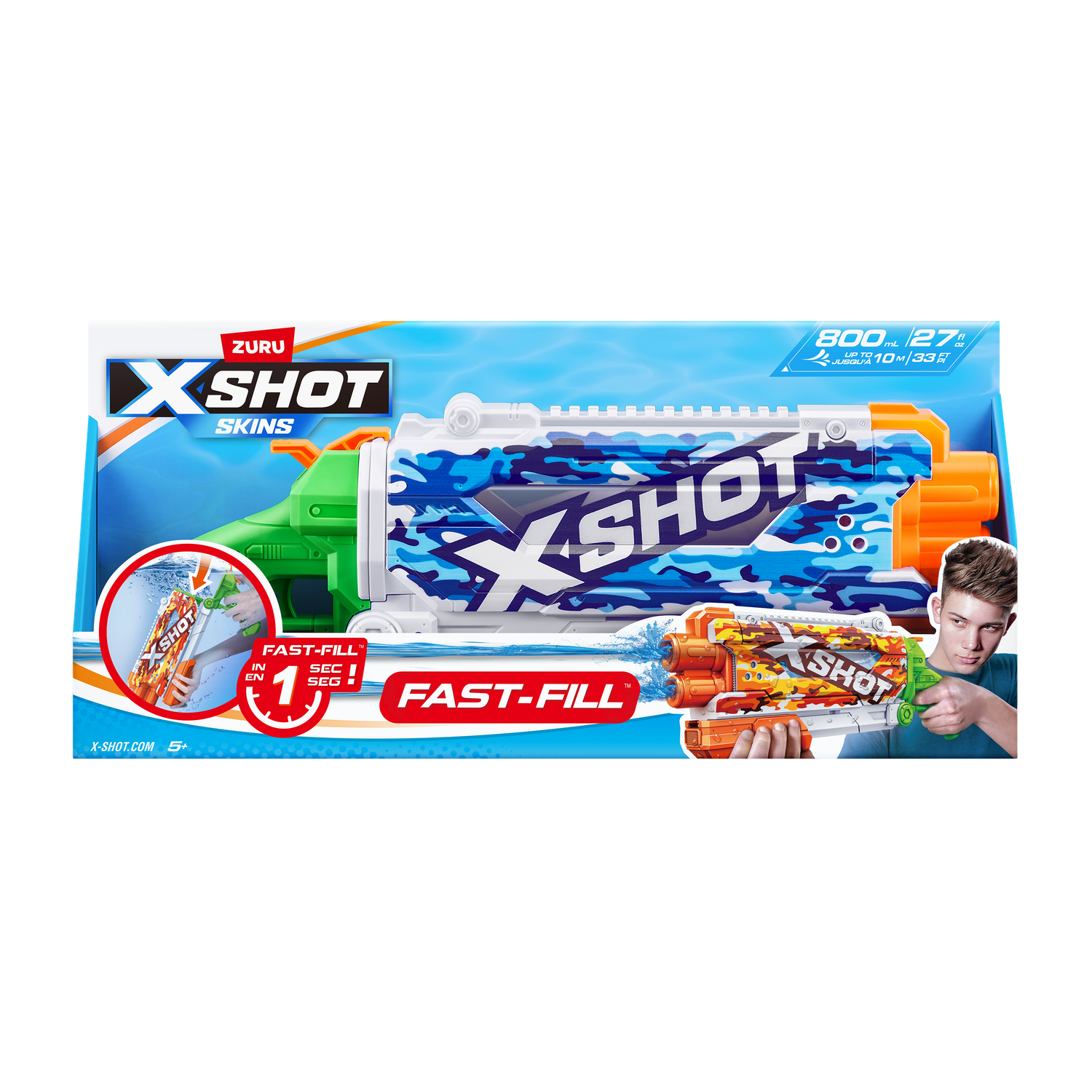 Бластер водный Zuru XSHOT  Skins Памп - фото 7
