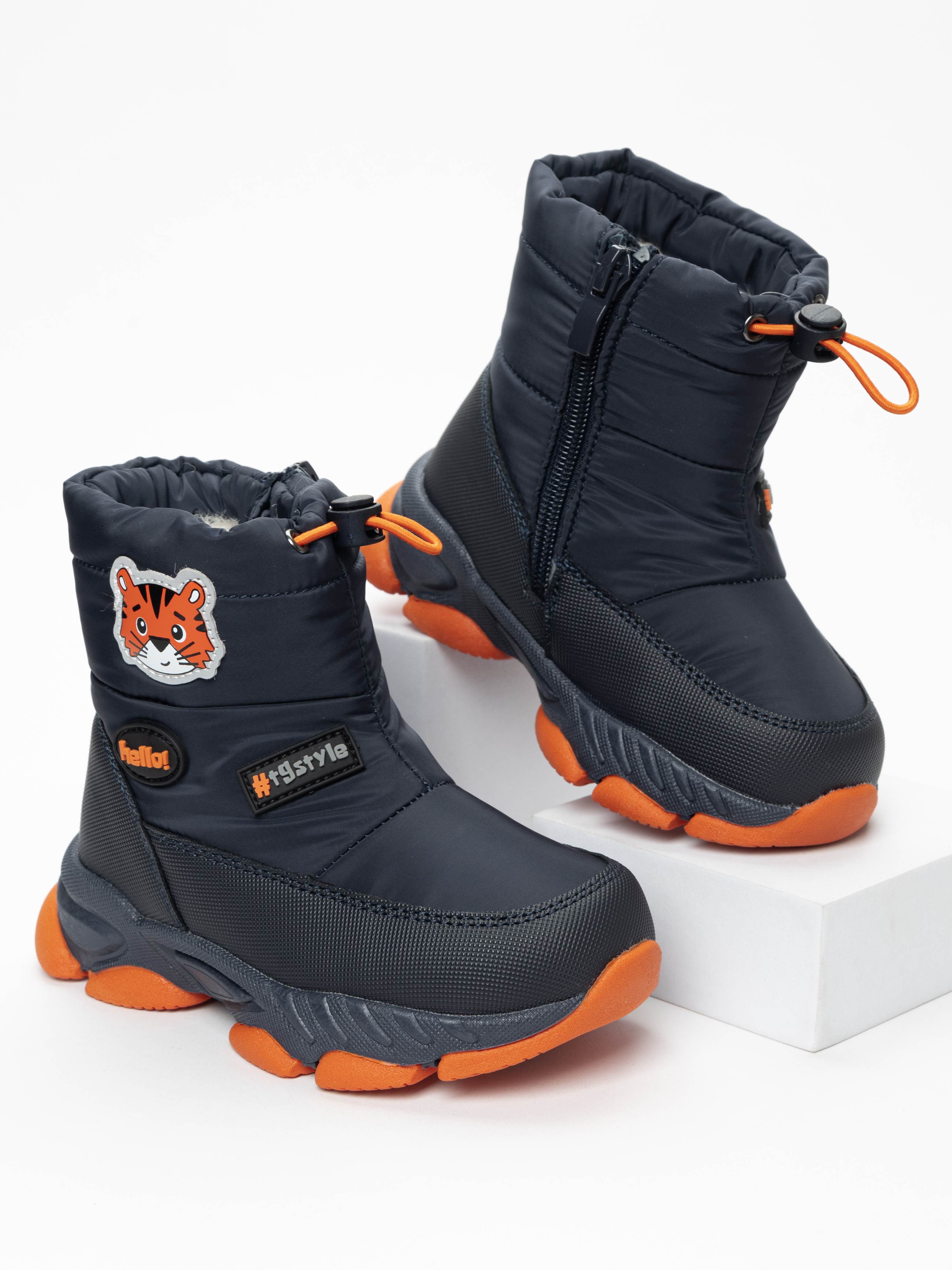 Дутики TikkaGo 6Y14_23001-2_navy-orange - фото 2