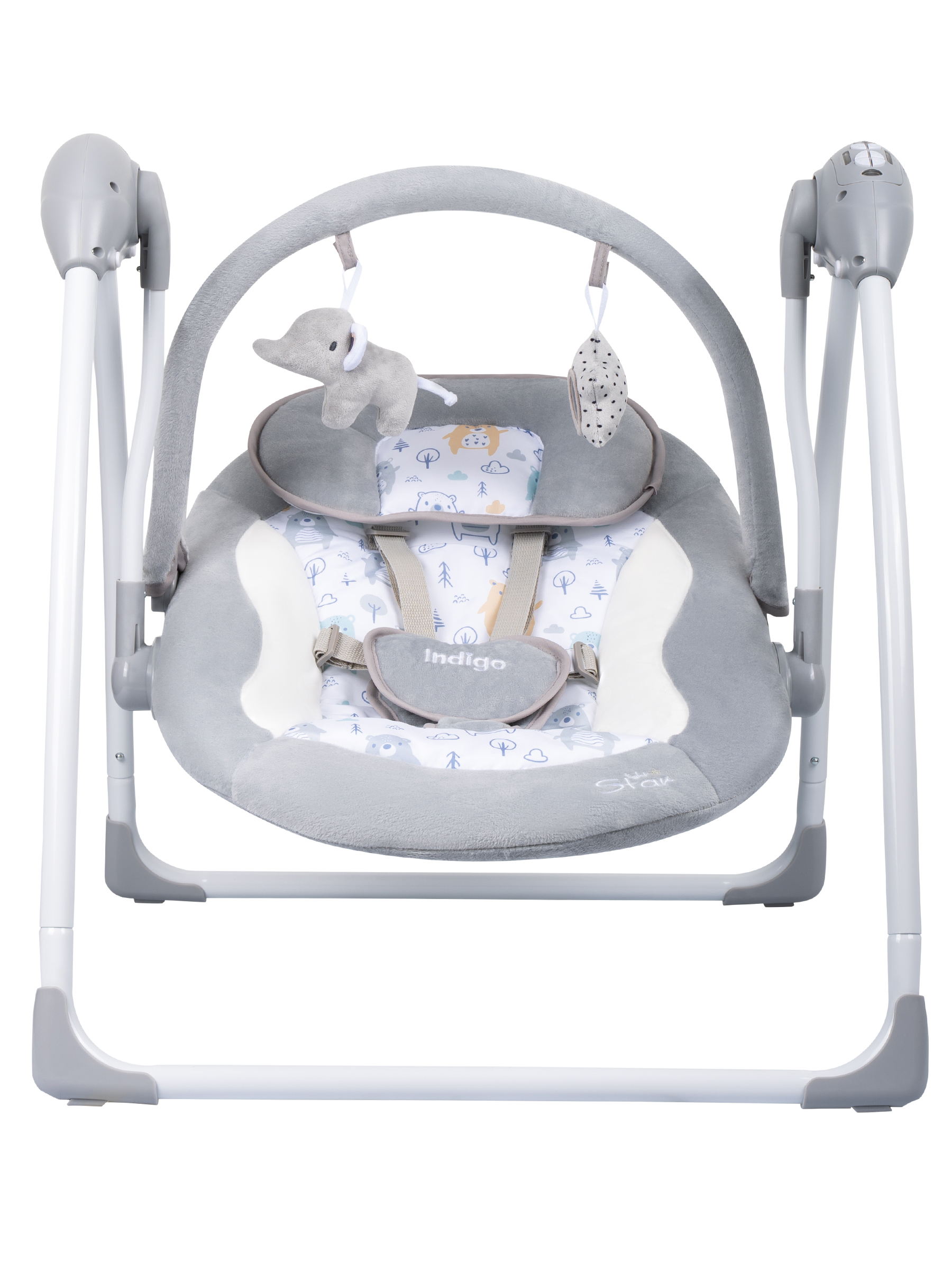 Качели Indigo Star light серый - фото 13