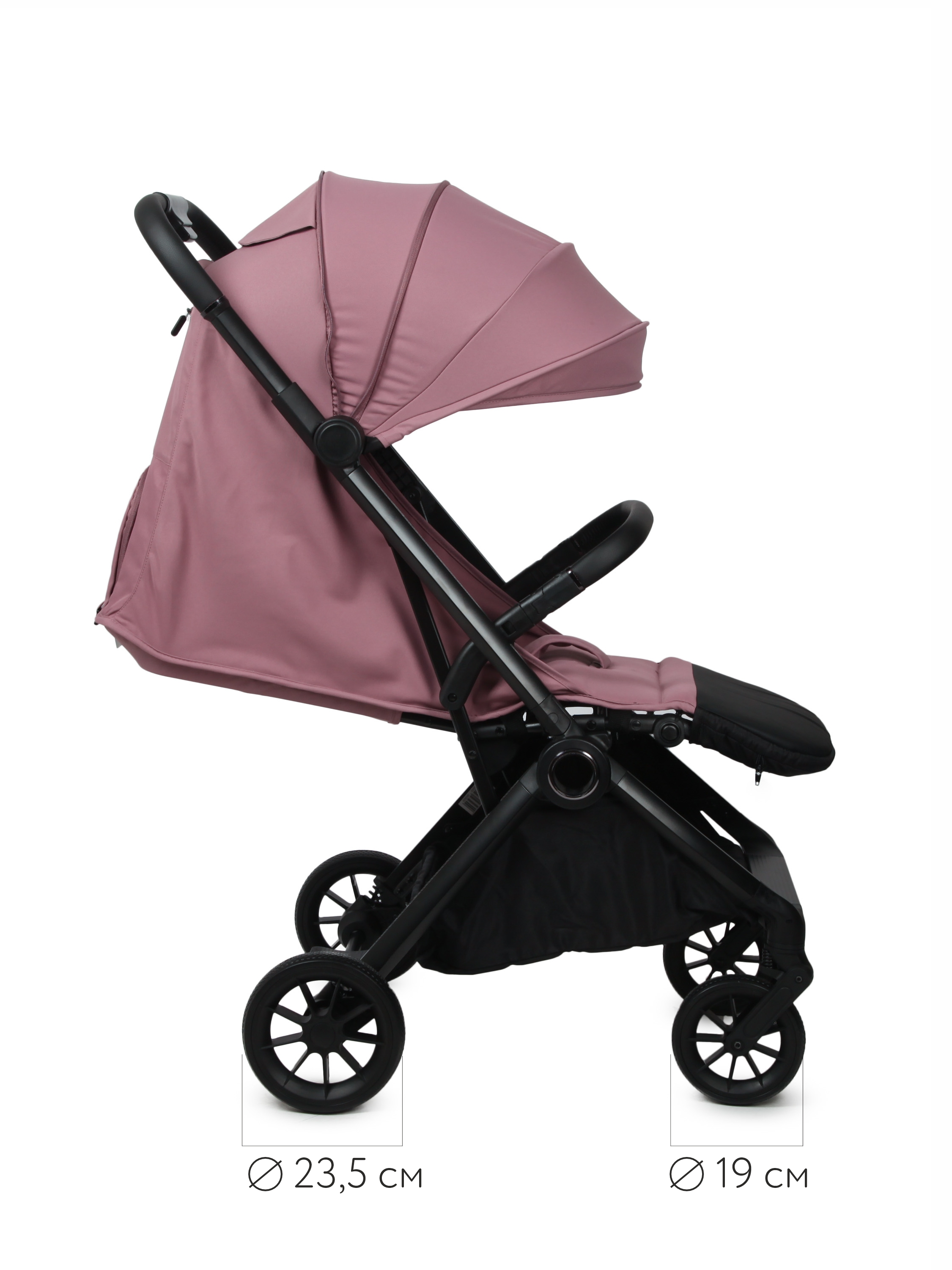 Коляска прогулочная BabyGo Mira Pink L5 - фото 19