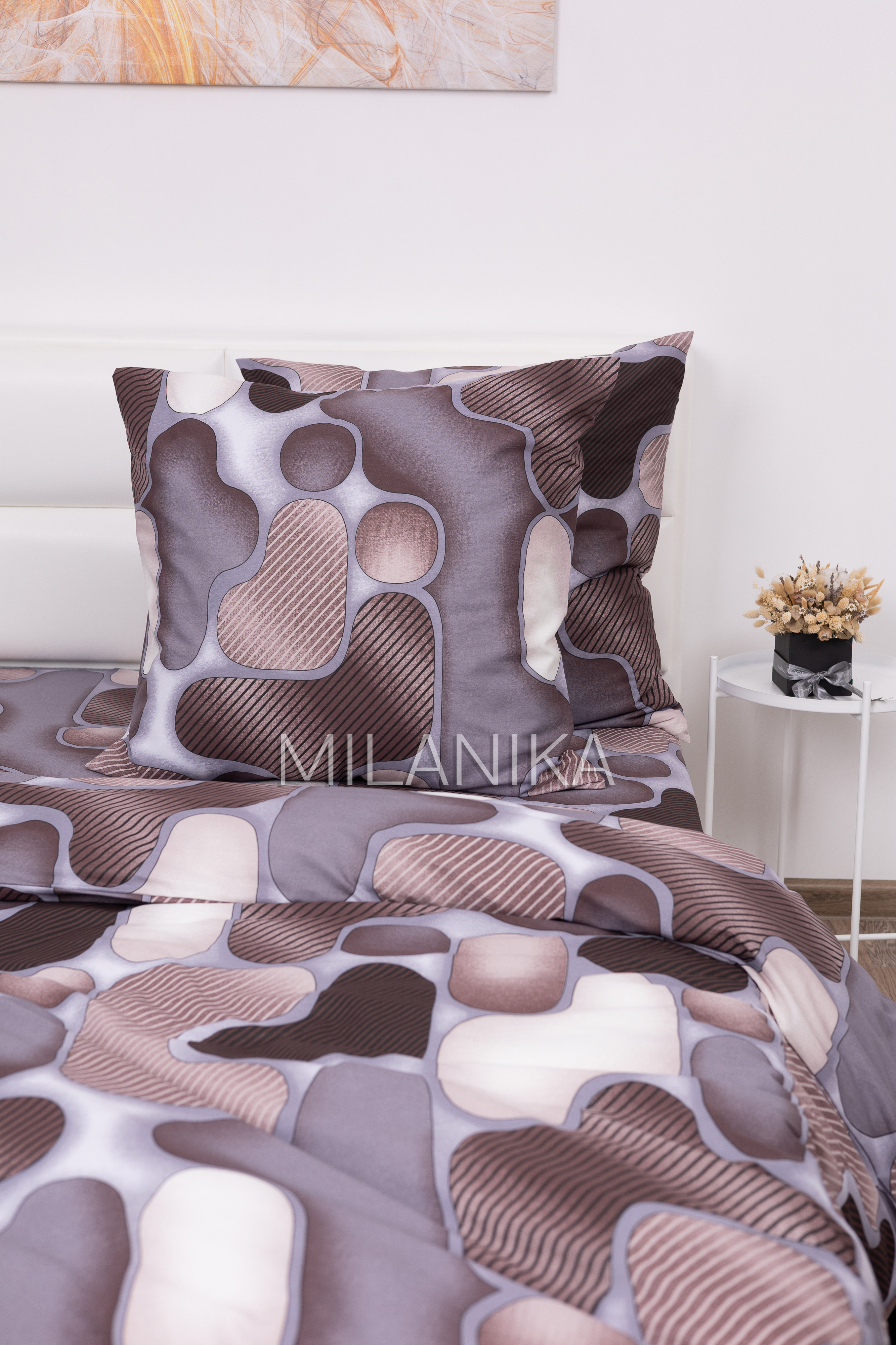 Комплект постельного белья MILANIKA 1,5 спальный с 2 нав 70х70 см - фото 6