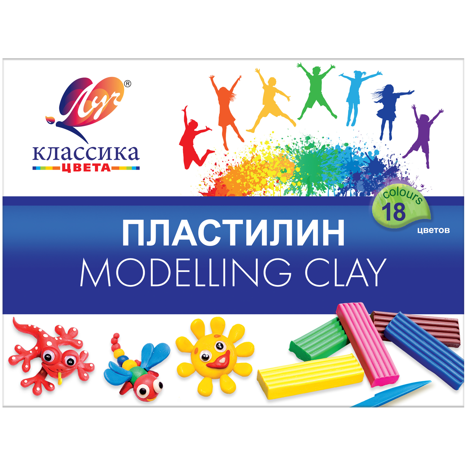 Пластилин Луч 18 цв. - фото 1