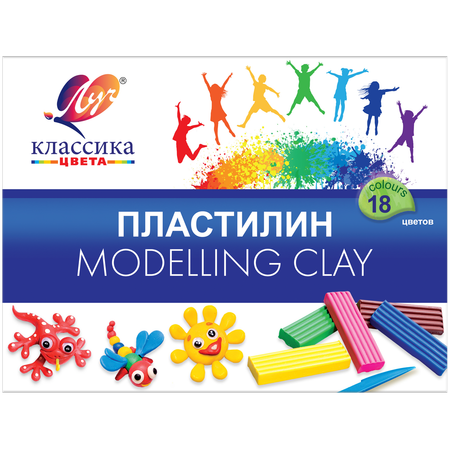 Пластилин Луч 18 цв.