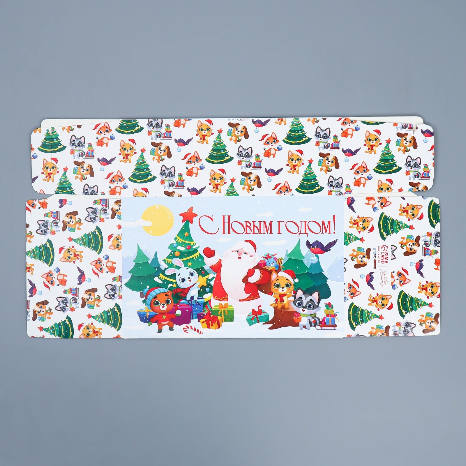 Сборная коробка-конфета Дарите Счастье "Новый год", 14 х 22 х 8 см - фото 6