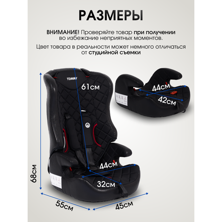 Автокресло Kingbaby Legend 1/2/3 (9-36 кг) черный