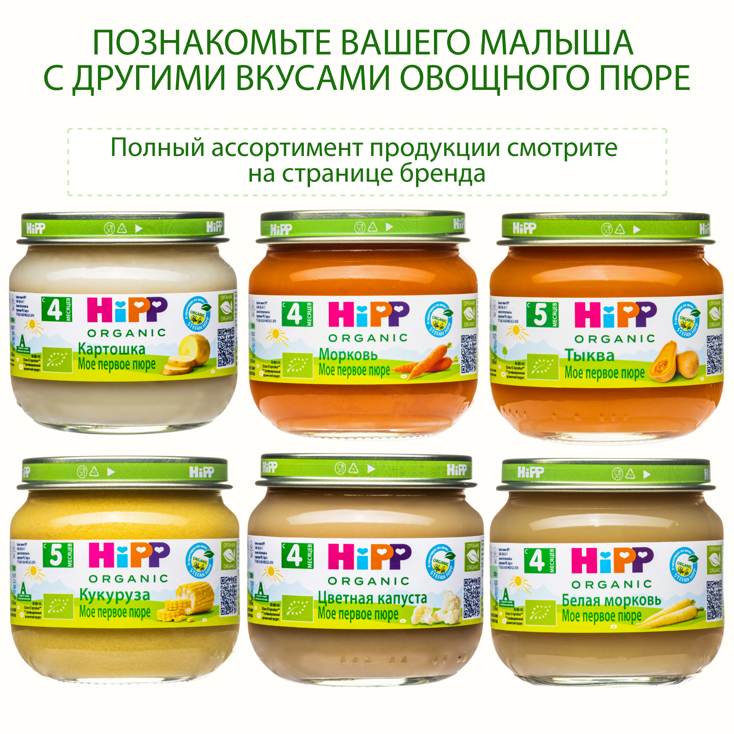 Пюре Hipp Брокколи с 4 мес 80 г - фото 6