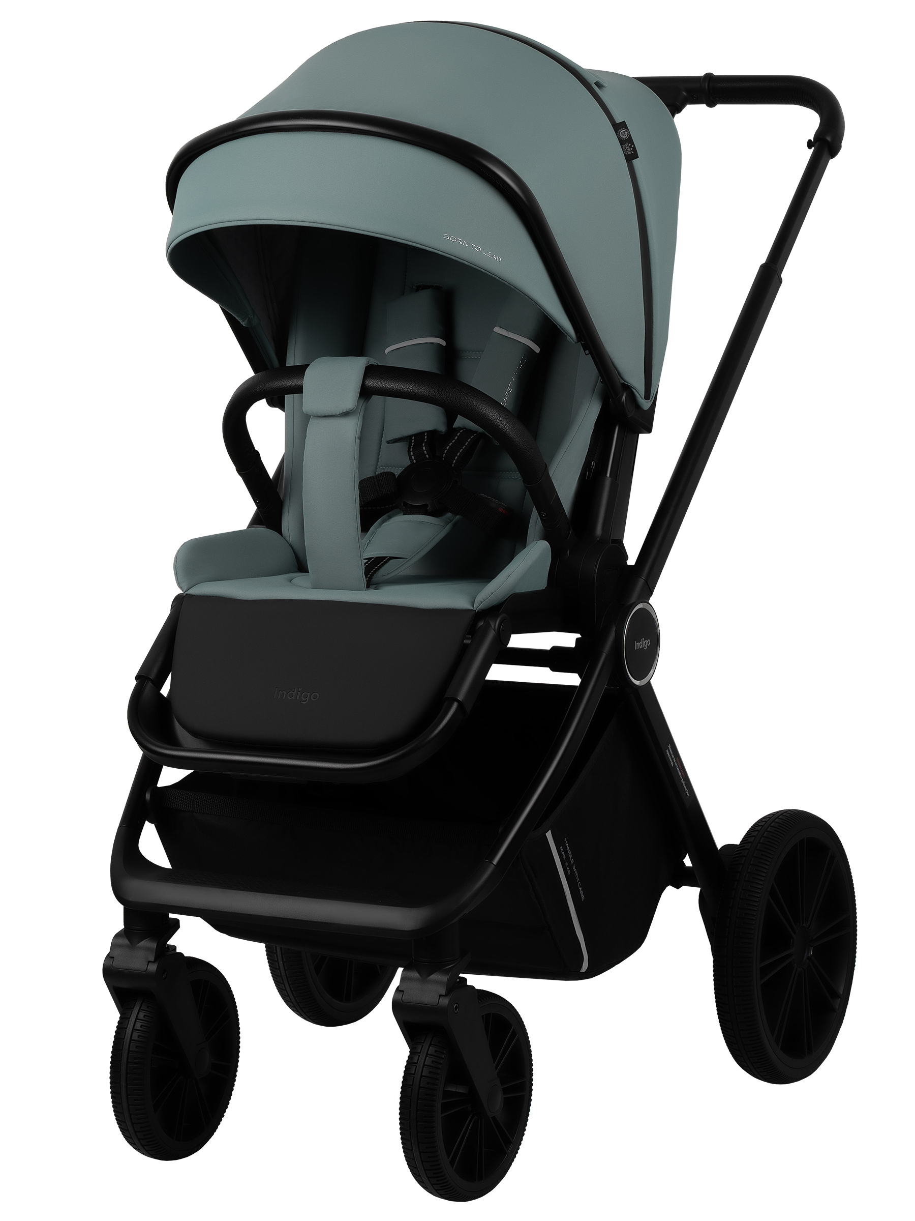 Коляска 2в1 Indigo Sting зеленый - фото 7
