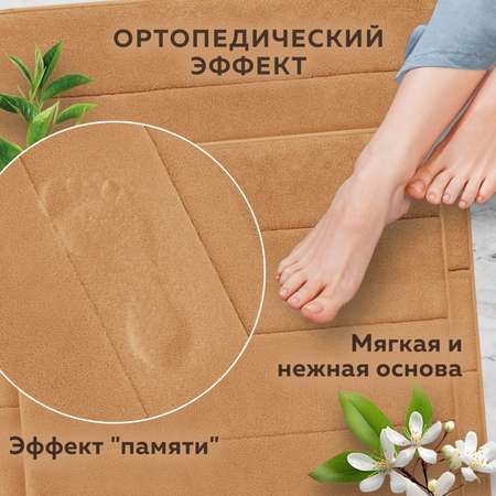 Коврик Лайма для ванной и туалета противоскользящий комплект