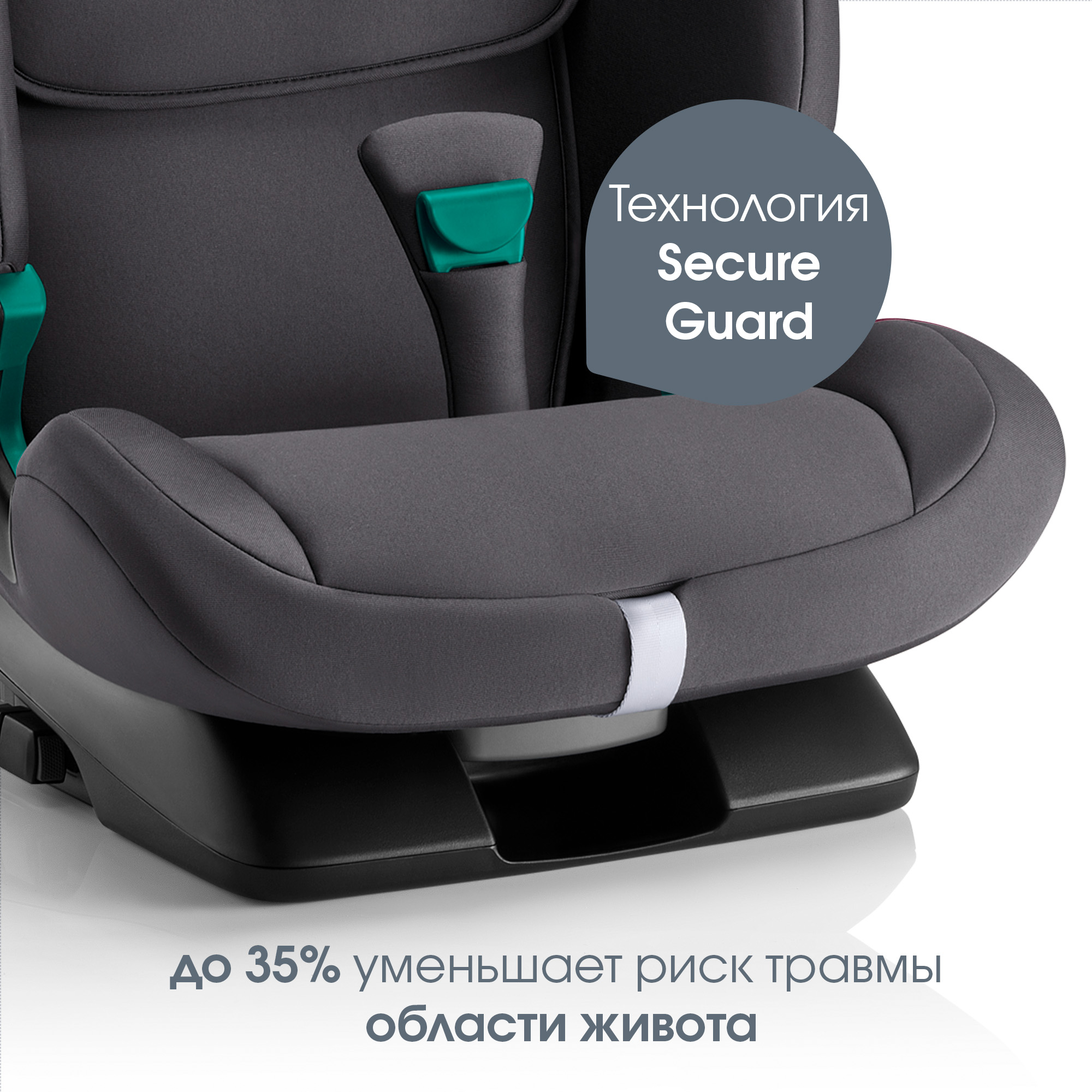 Автокресло Britax Roemer Evolvafix Isofix 1/2/3 (9-36 кг) серый - фото 8