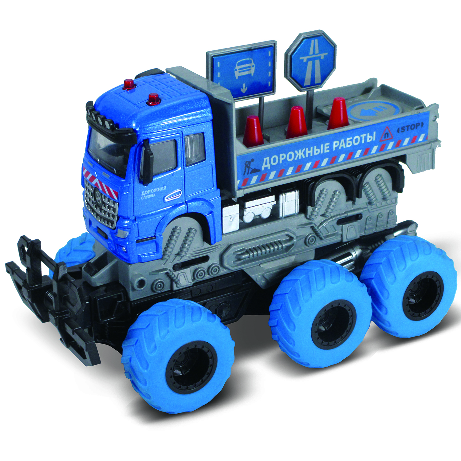 Грузовик Funky Toys с дорожными знаками 1:43 FT61095 - фото 1