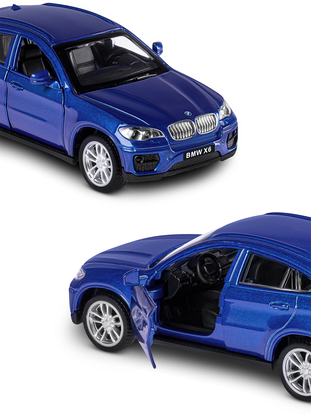 Внедорожник АВТОпанорама BMW X6 1:43 JB1251253 - фото 8