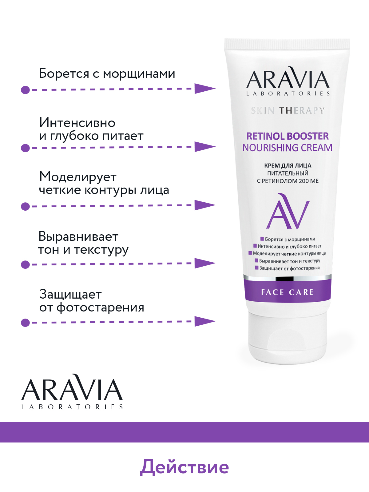 Крем ARAVIA Laboratories Retinol Booster 50 мл - фото 5