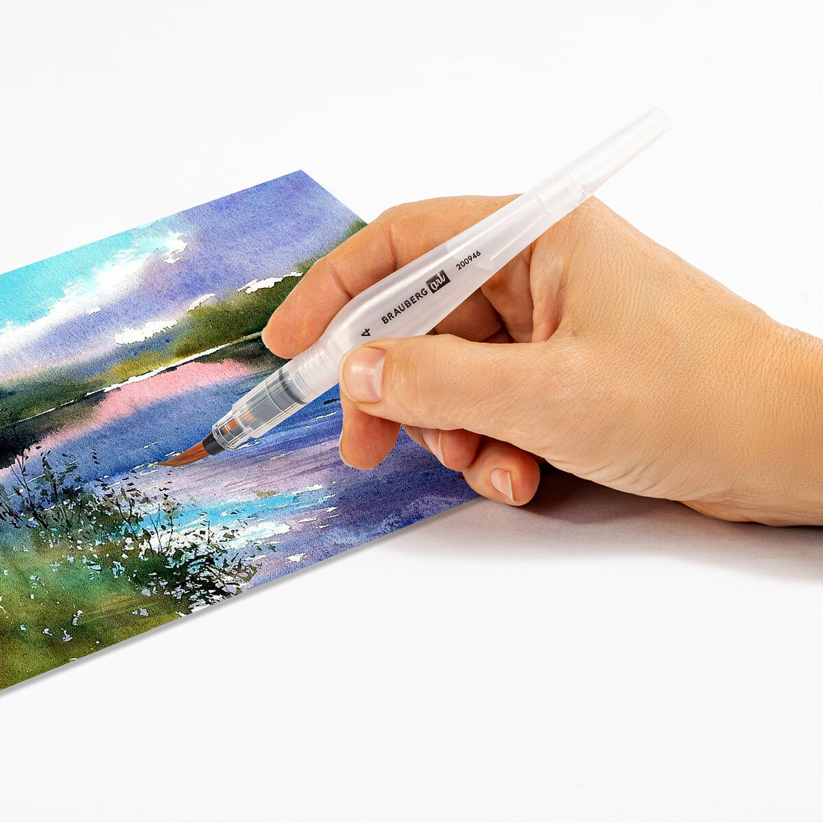 Кисть Brauberg 1 шт. (синтетика) - фото 9