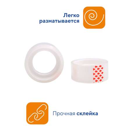 Узкий скотч WORKMATE прозрачный