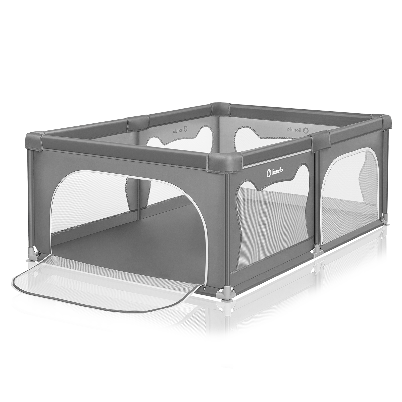 Манеж детский игровой большой Lionelo Willow Grey Concrete LO-WILLOW GREY CONCRETE - фото 1