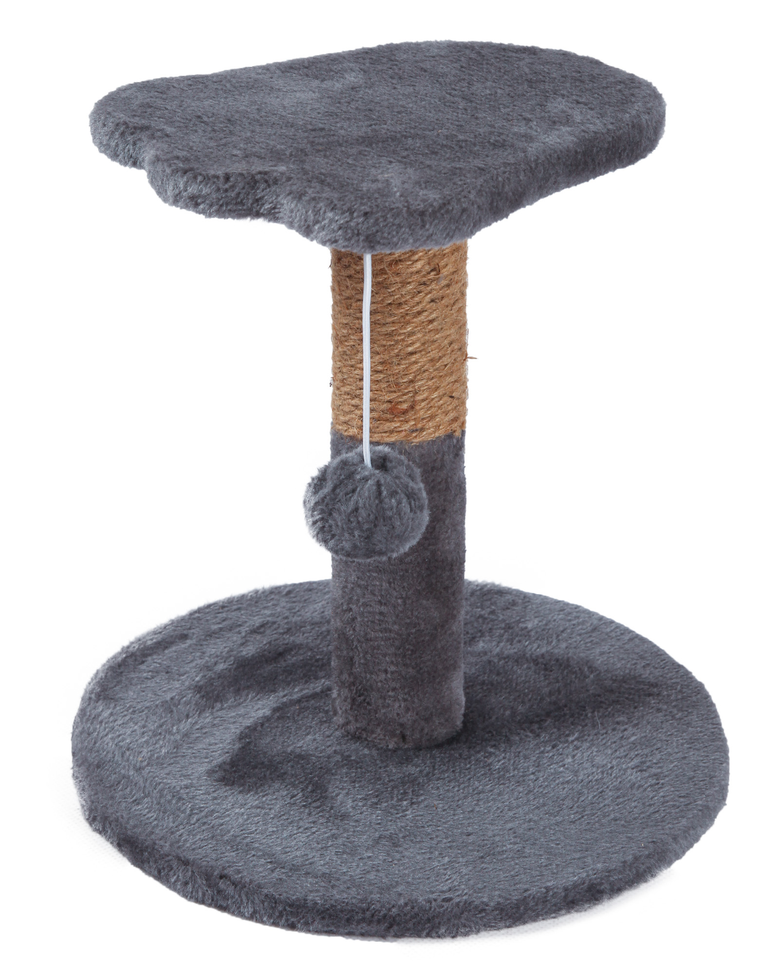 Когтеточка для кошек Barbaks Столбик-сидушка Лапка с игрушкой 30*30*30см - фото 5