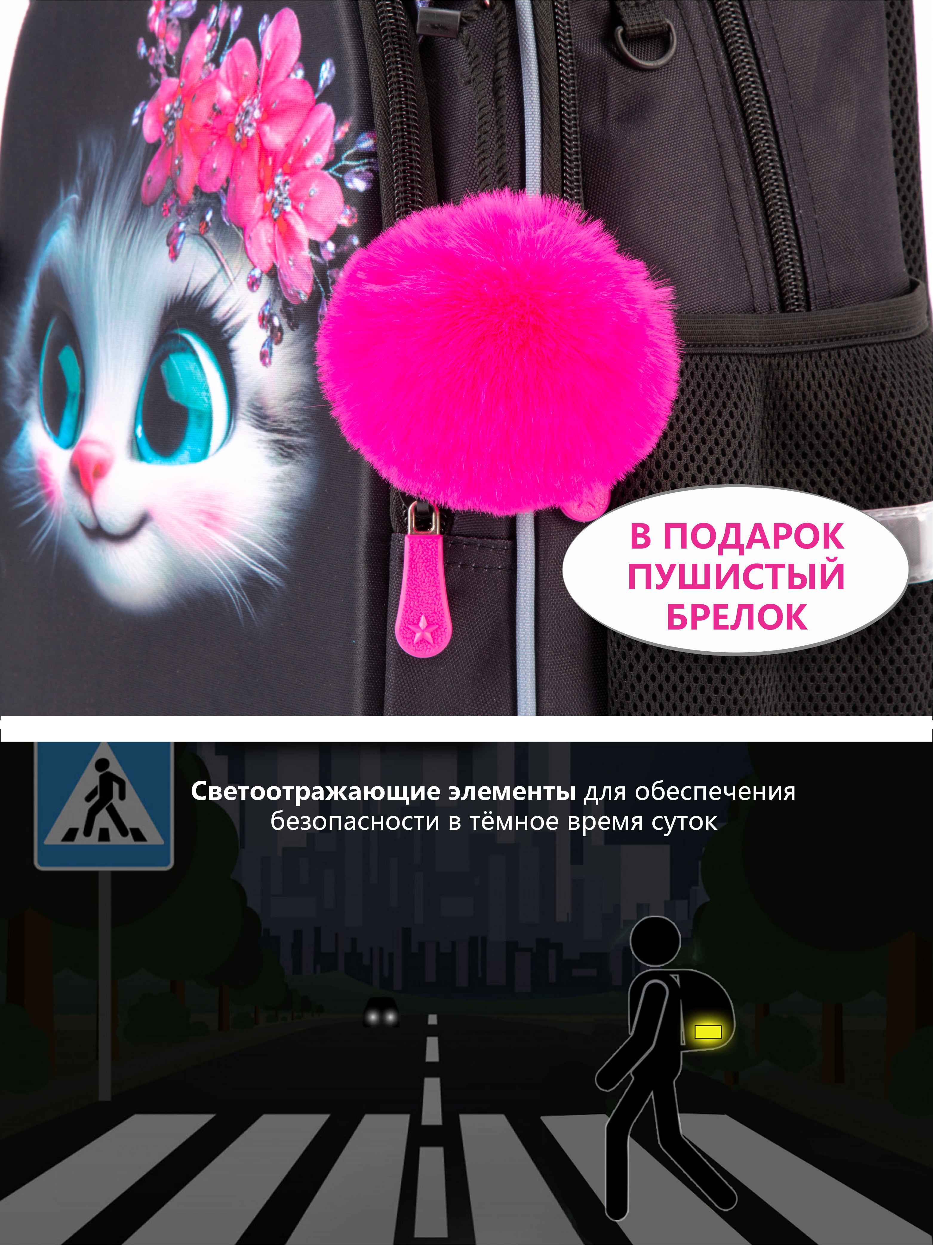 Рюкзак School Standard для девочки набор 8 в 1 - фото 8