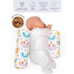 Подушка для боковой поддержки AmaroBaby Nature Anatomy с лузгой гречихи Rainbow