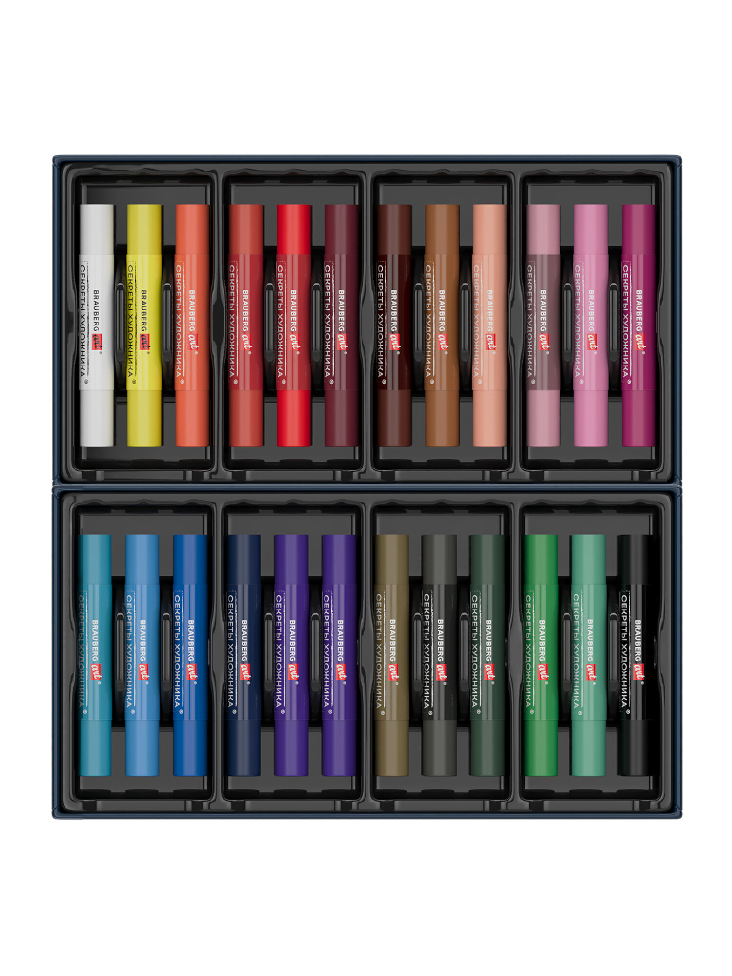 Пастель масляная Brauberg 24 шт. - фото 3