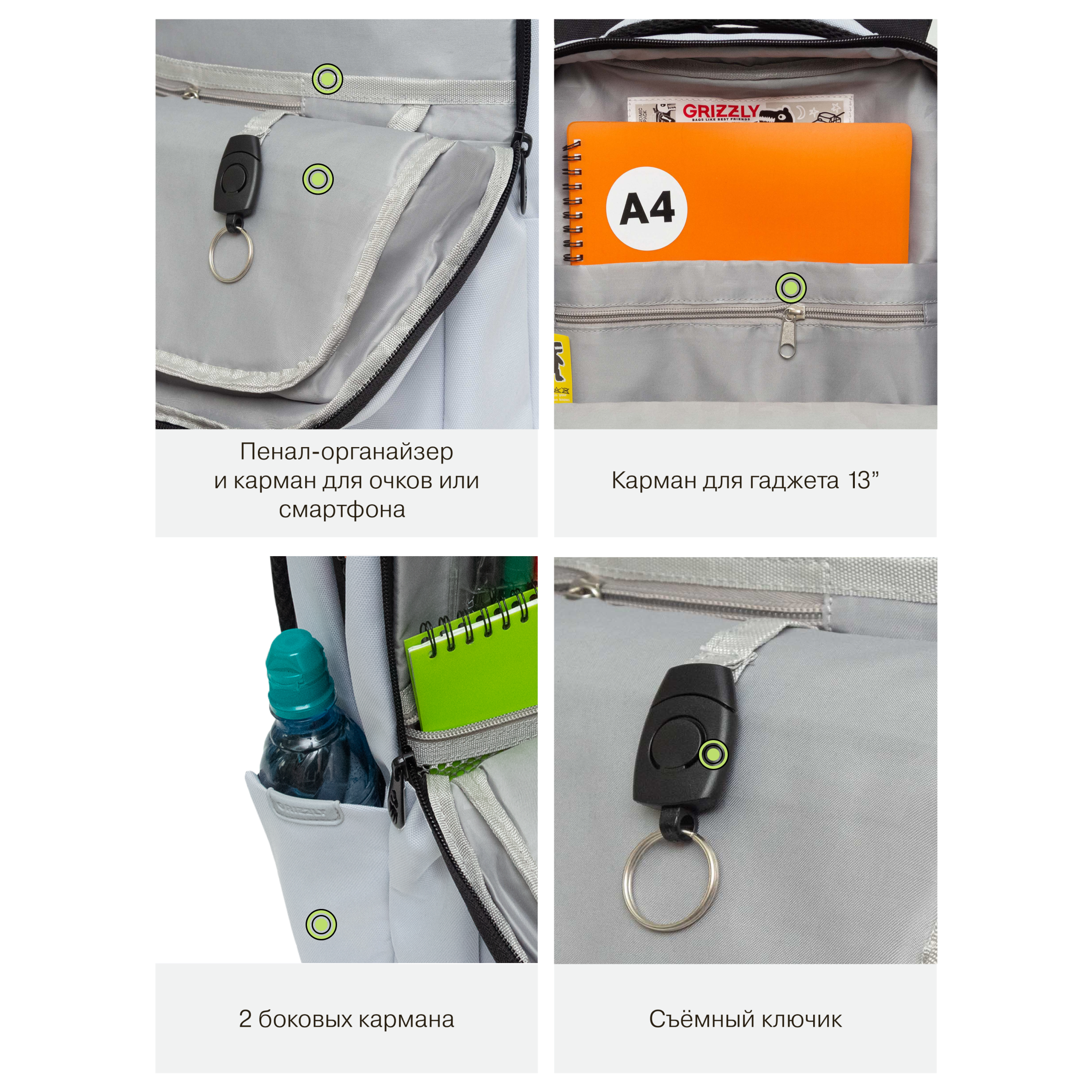 Рюкзак Grizzly для девочки - фото 10