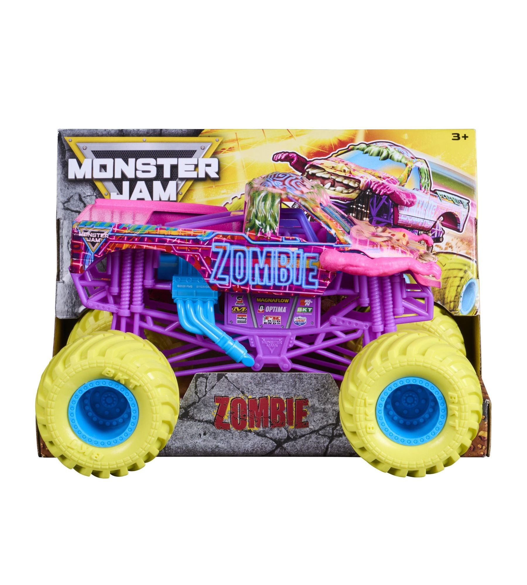 Монстр-трак Monster Jam Зомби неон 6077753 - фото 4