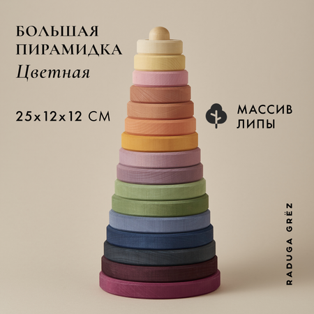 Игрушка RADUGA GRËZ пирамидка