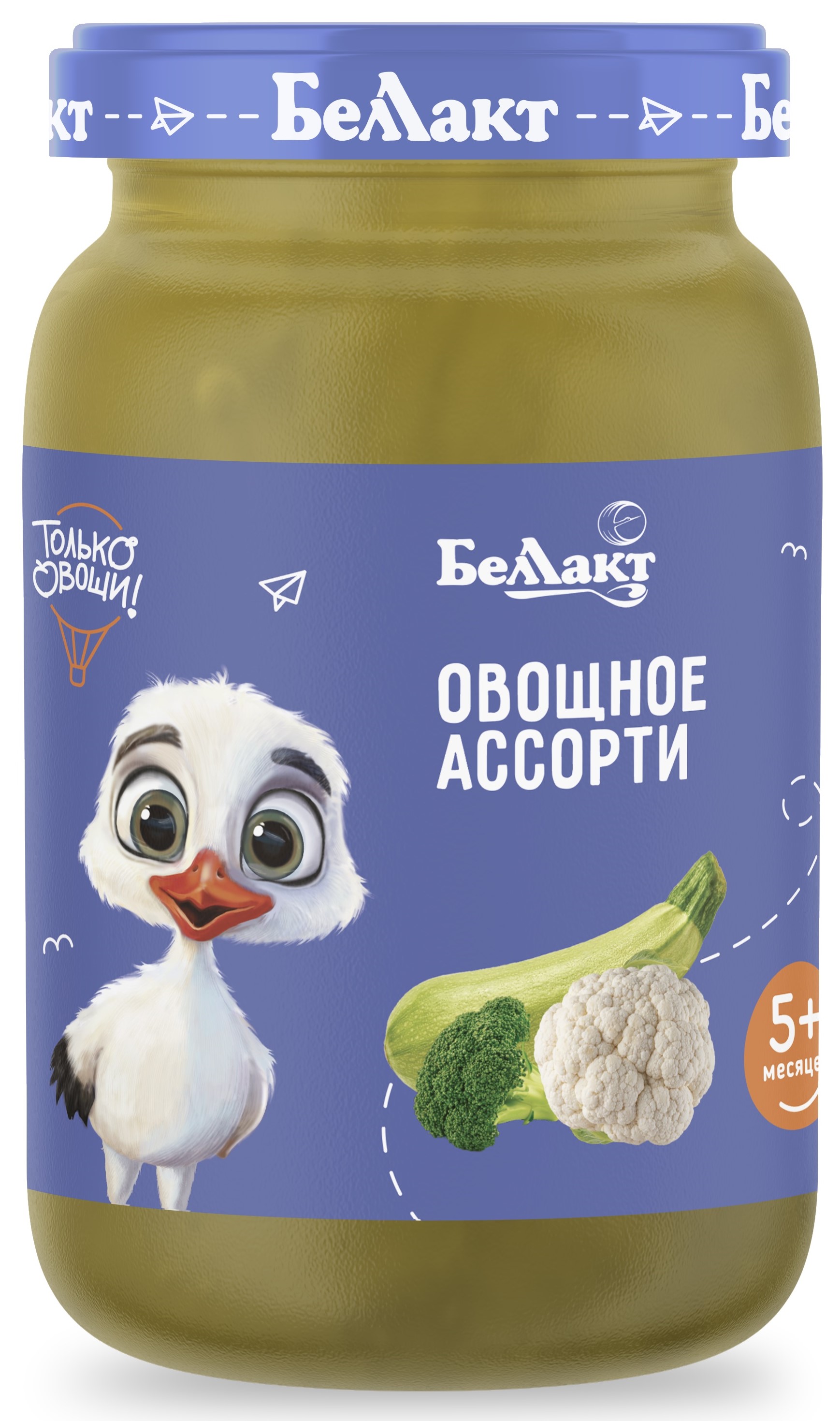 Пюре Беллакт Овощное ассорти 185г с 5месяцев - фото 1